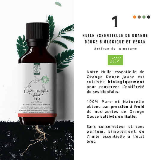 Huile Essentielle d'Orange douce d'Italie Bio