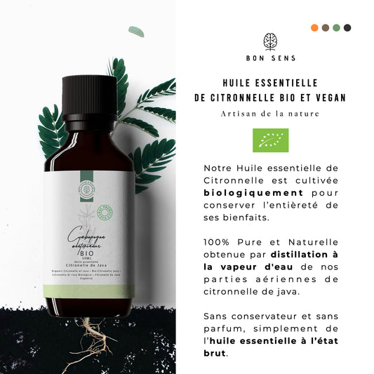 Huile Essentielle de Citronnelle Bio