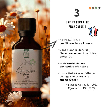 Huile Essentielle d'Orange douce d'Italie Bio