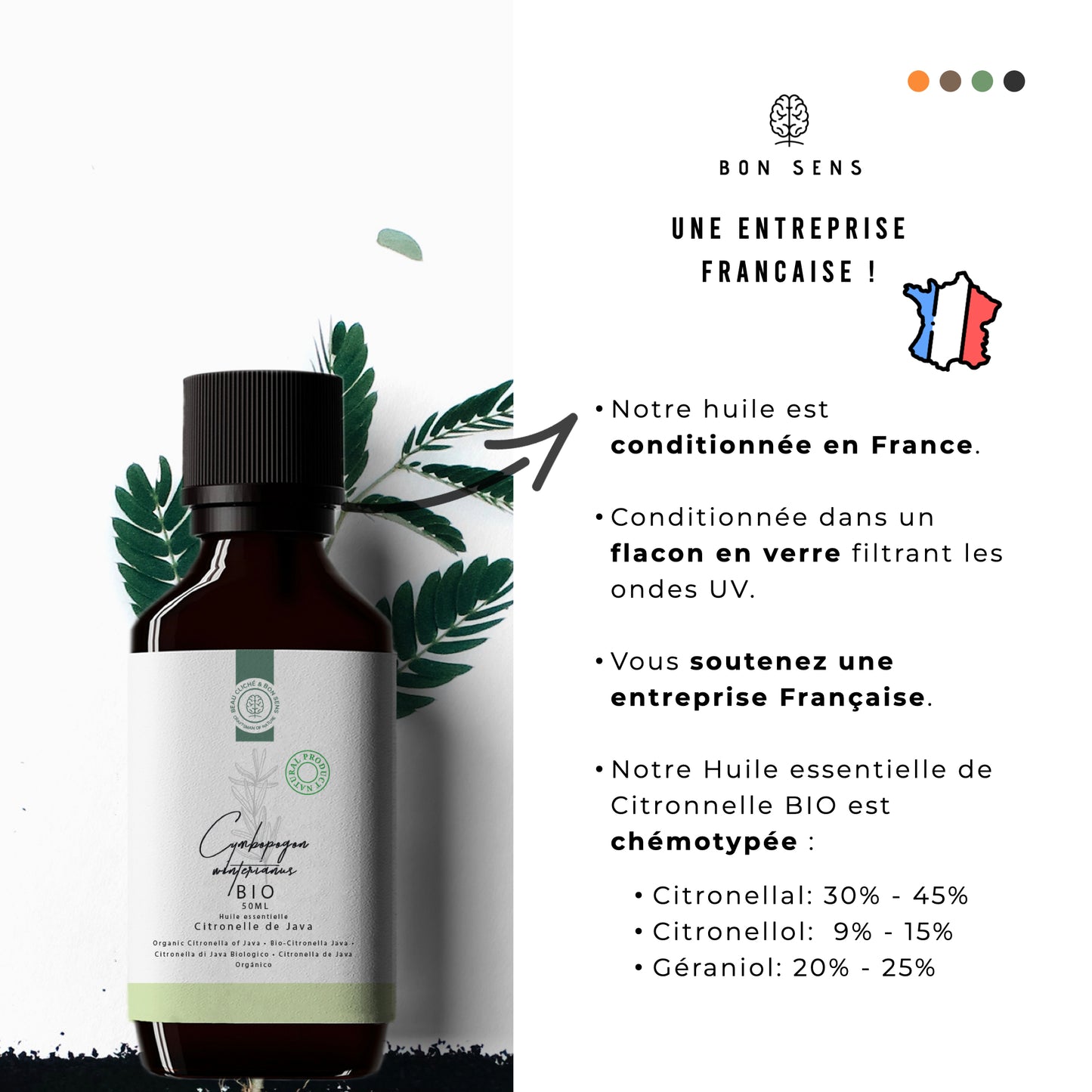 Huile Essentielle de Citronnelle Bio