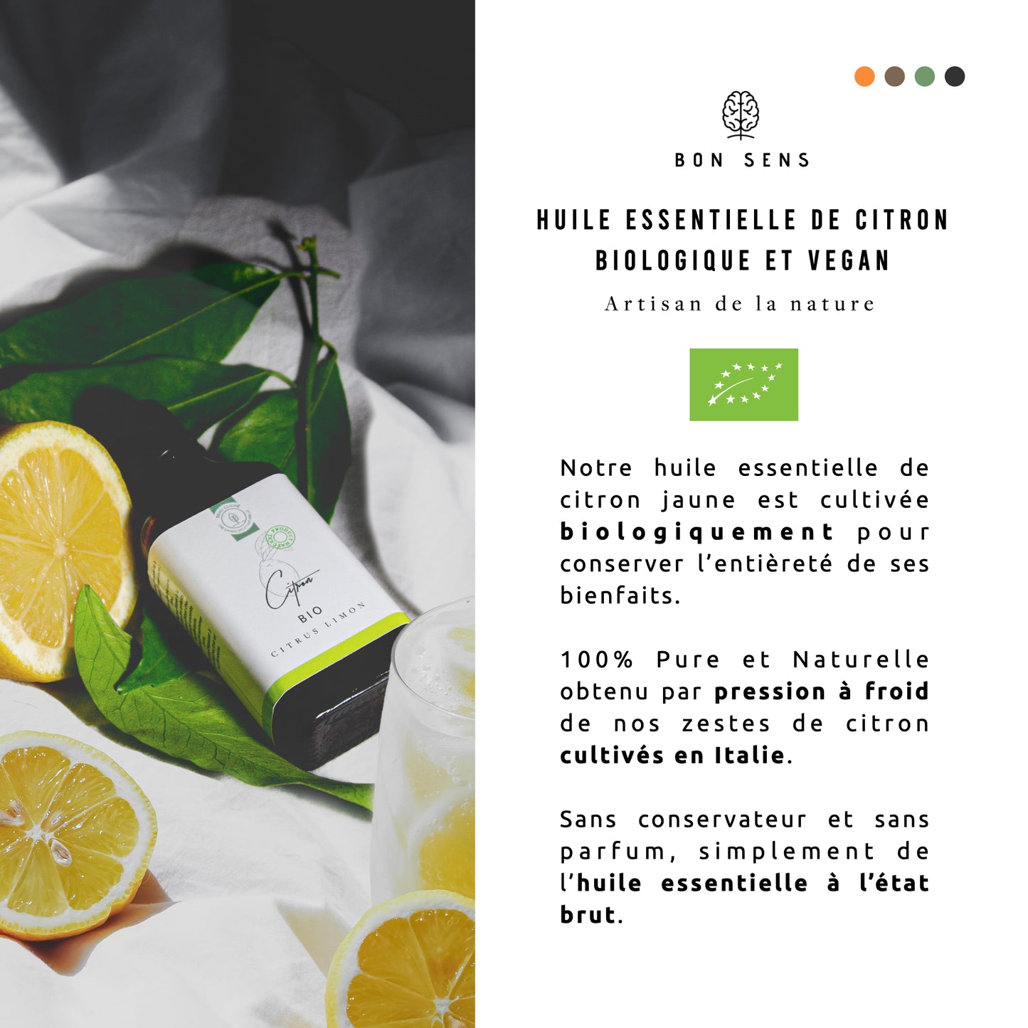 Huile Essentielle de Citron d'Italie Bio
