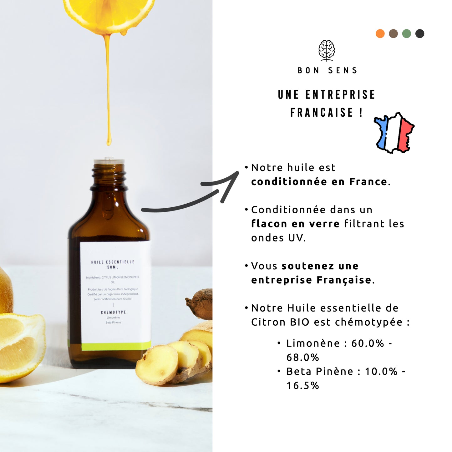 Huile Essentielle de Citron d'Italie Bio