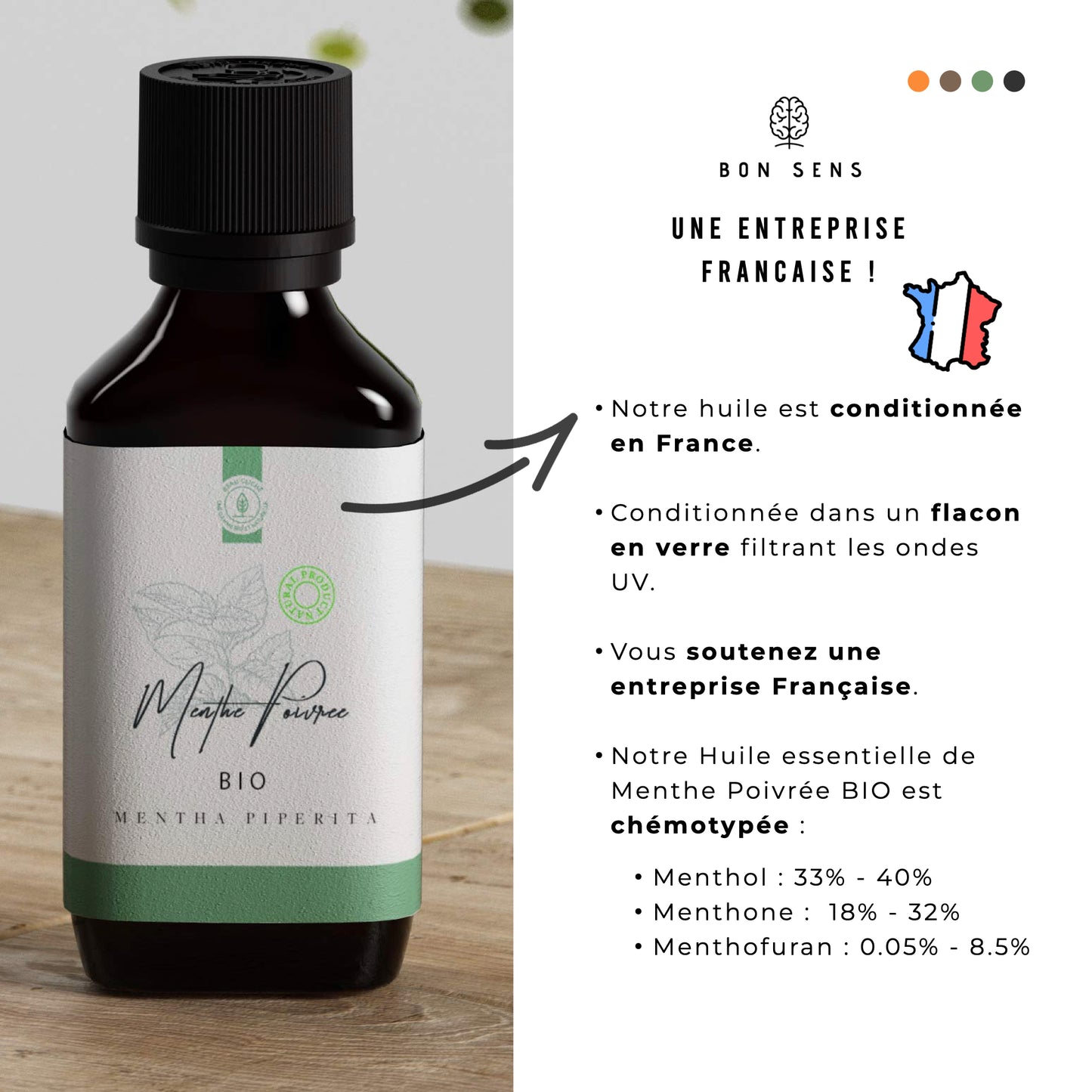 Huile Essentielle de Menthe Poivrée Bio